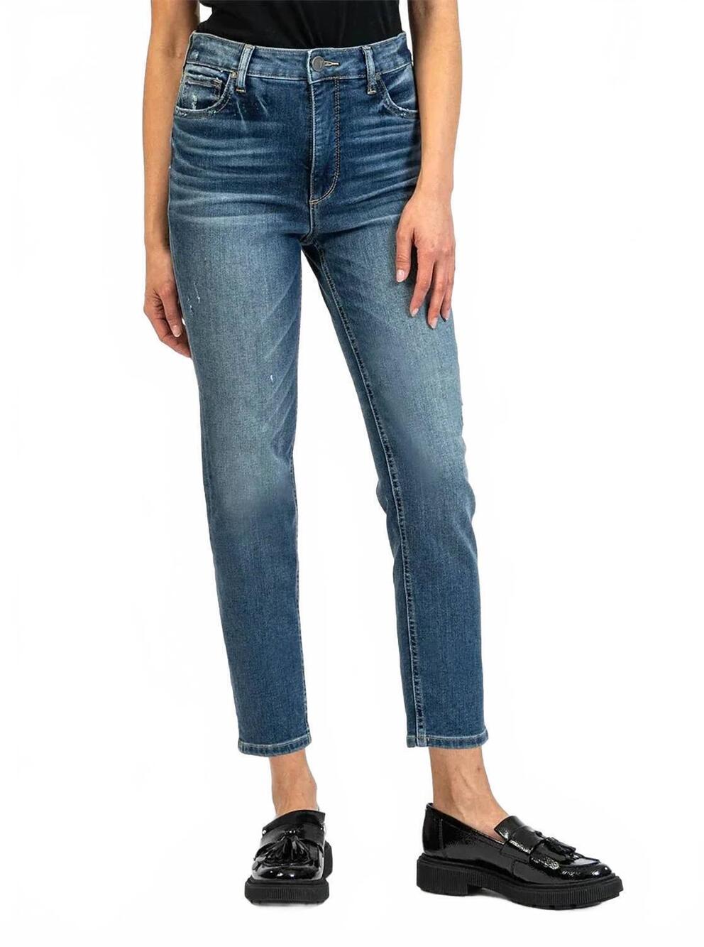 NEW KUT FROM THE KLOTH naomi high rise girlfriend jeans in blue